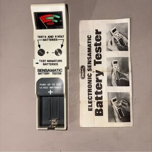 Vintage Snapit Sensamatic Battery Tester 1981: Use For Parts/not Working